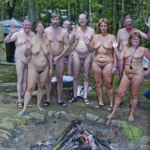 a bunch of nudey in nature