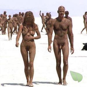 a bunch of nude person out and about