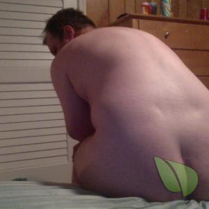 A man relaxing at home