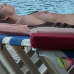 A female enjoying the sun