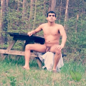 One dude in the wilderness
