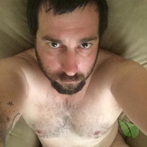 One male relaxing at home