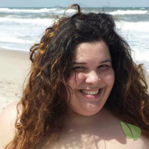 Solo lady on the beach