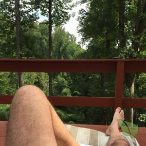 Solo man outside