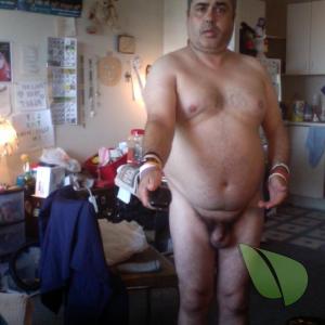 Solo man staying in