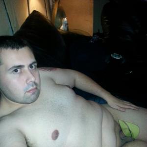 Solo man sitting at home