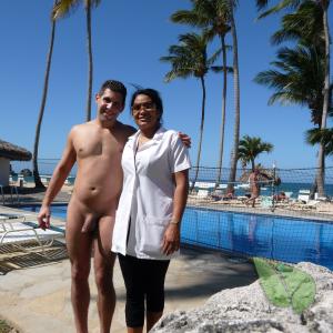 Solo nude friends in the wilderness