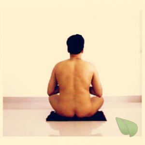 Solo guy trying yoga