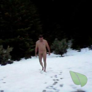Solo male out and about