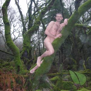 Solo nudist outdoors