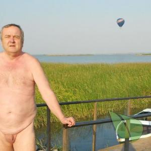 Solo male in nature