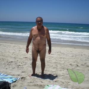 Solo man at the beach