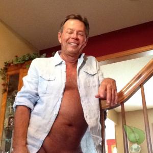 A nudist in their home