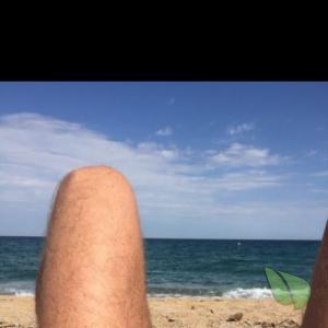 A male on the beach