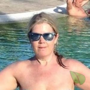 A girl in the pool