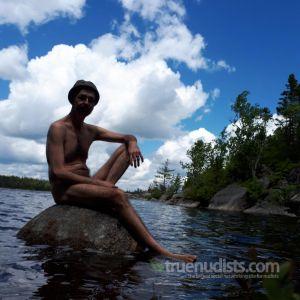 Solo guy outdoors