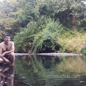 A man in nature