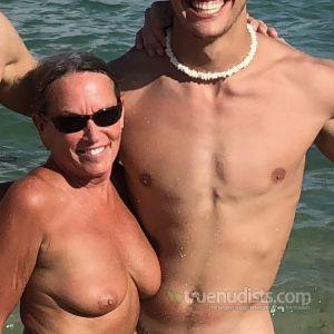 A nudists in nature