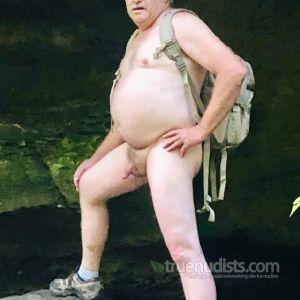 Solo man out and about