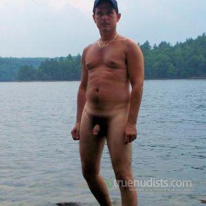 A guy in the woods