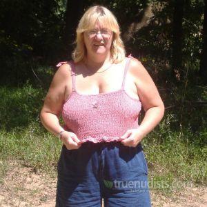 One woman outdoors