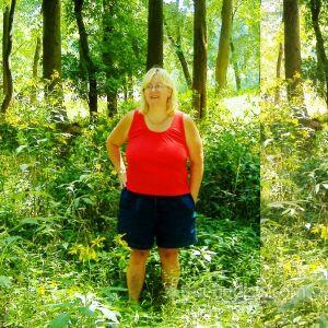 Solo nudists in the woods
