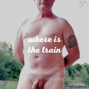 Solo man in nature