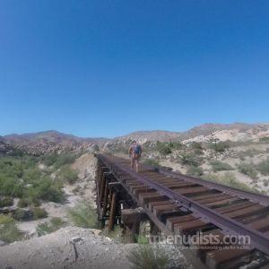 A man out hiking outside