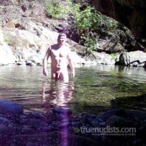 A male in the wilderness