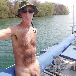 Solo man in nature