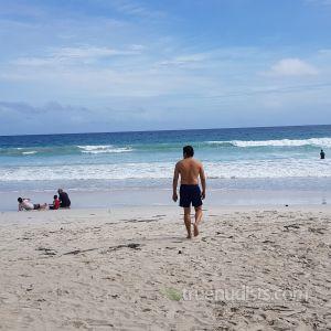 Solo man outside