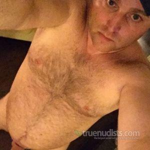 A dude sitting at home