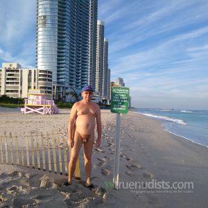 Solo nudist out and about