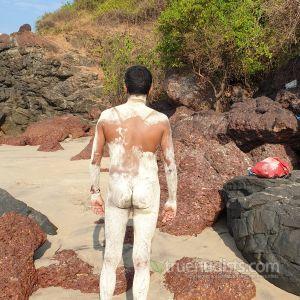 Solo nudist out and about