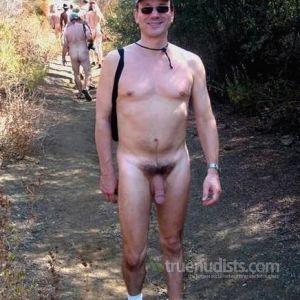 A nudist in nature