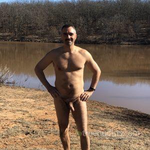 One man outdoors