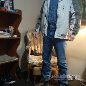 Solo man having fun at home