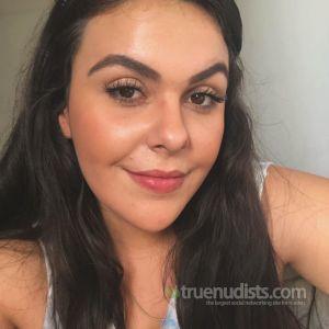 A woman at home