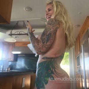 A female rocking tattoos