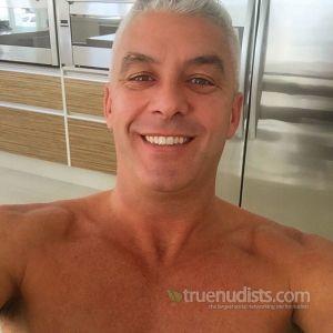 Solo man relaxing at home
