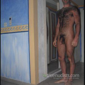 One male having fun at home