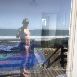Solo man out and about