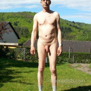 A dude in the woods