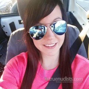 Solo female in the woods