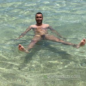 One guy in nature