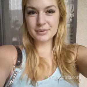 One girl having fun at home