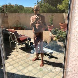 Solo nudist in the woods