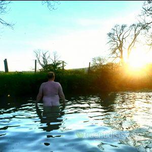 Solo man outdoors