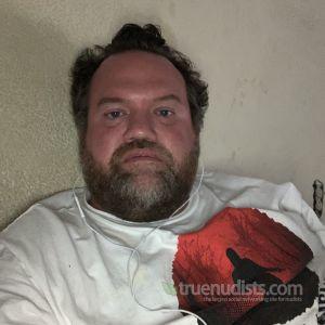 One dude relaxing at home