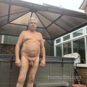 One man out and about